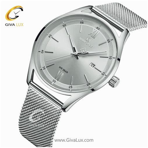 ساعت مچی مردانه بند حصیری نقره ای نوی فورس مدل NF3013 238_3013 (5).jpg